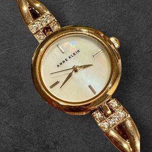 Anne Klein Gold Tone Bracelet Watch